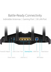 Dual-band WiFi 6 extended gaming router