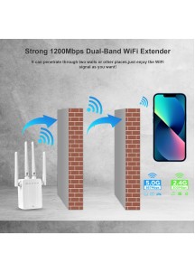 New Wifi extender Signal booster with 360° full coverage of 4 antennas