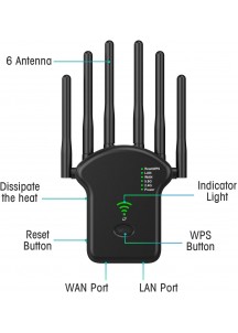 WiFi 2.4 and 5ghz dual band wireless repeater