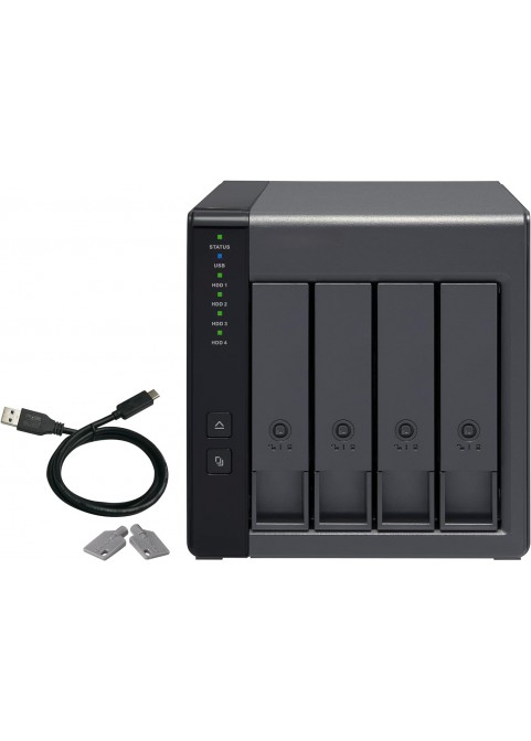 NAS-4 Bay USB Type-C Direct Attached Storage (DAS) with hardware RAID (Diskless)