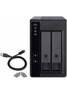 NAS-2 Bay USB Type-C Direct Attached Storage (DAS) with hardware RAID (Diskless)